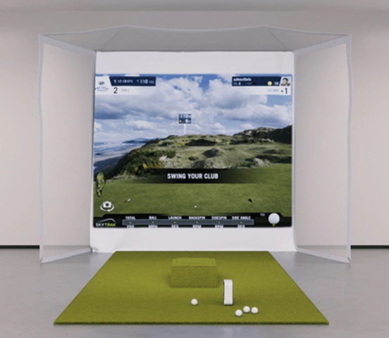 SkyTrak Flex Space Golf Simulator Package