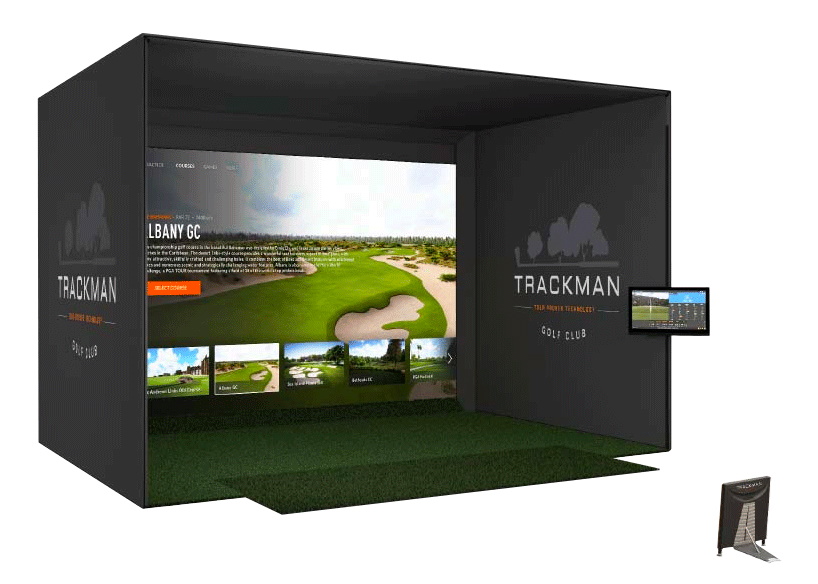 TrackMan 4 FlexCage Golf Simulator