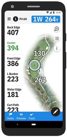 Golfshot Golf GPS App - Sample Android Image