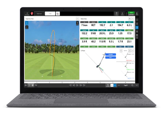 FlightScope FS Golf PC Software sample view